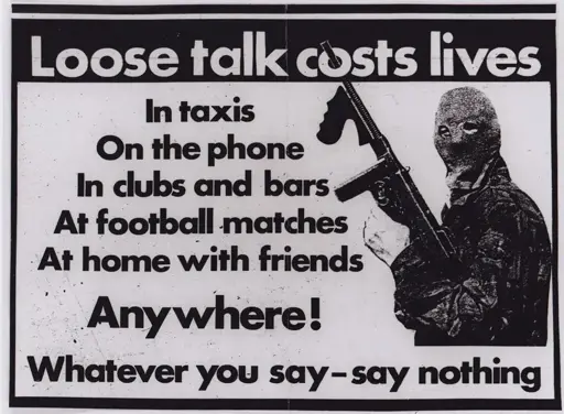 Loose talk costs live propaganda poster